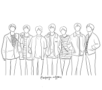 bts outline drawing