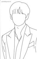 bts outline drawing