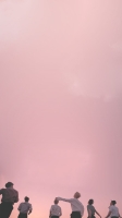 bts pink wallpaper