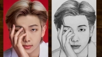 bts rm drawing