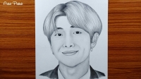 bts rm drawing