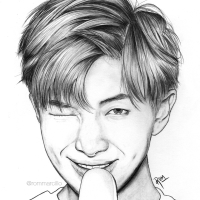 bts rm drawing