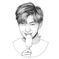 bts rm sketch