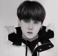 bts suga drawings