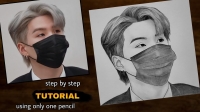 bts suga drawings