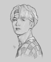 bts suga sketch