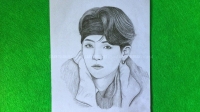 bts suga sketch