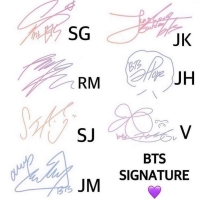 bts v autograph