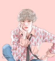 bts v cartoon