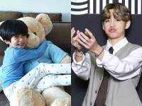 bts v childhood photos