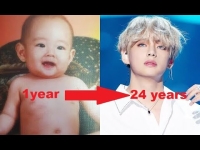 bts v childhood photos