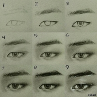 bts v drawing easy step by step