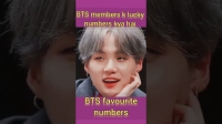 bts v favourite number