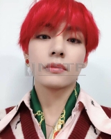 bts v red hair