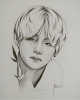 bts v sketch easy