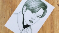 bts v sketch easy