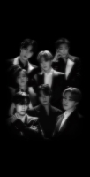 bts wallpaper black