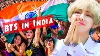 bts with indian flag