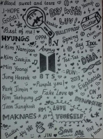 doodle art bts