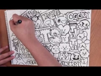 doodle art bts