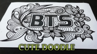 doodle art bts