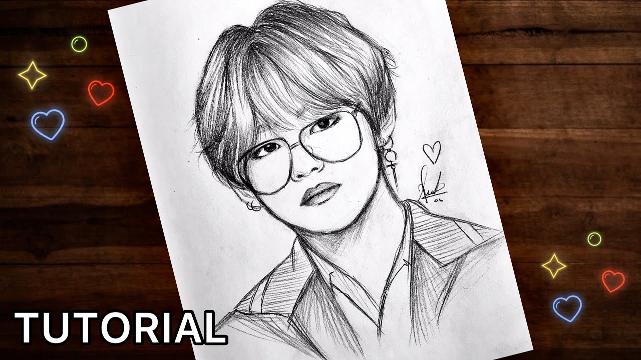 Drawing Bts V Sketch [ 14+ Images ]