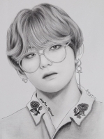 drawing bts v sketch