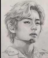 drawing bts v sketch