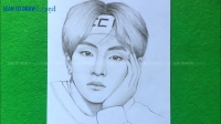 drawing bts v sketch