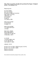 stay alive bts lyrics english