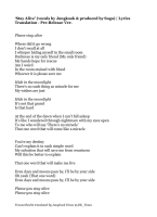 stay alive bts lyrics english