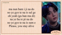 stay alive bts lyrics english