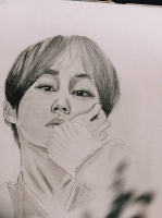 taehyung bts drawing