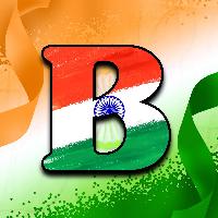 b letter tiranga image