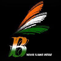 b letter tiranga image