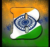 b letter tiranga image