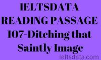 ditching that saintly image reading answers