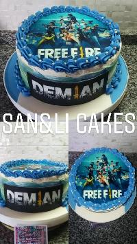 free fire cake images