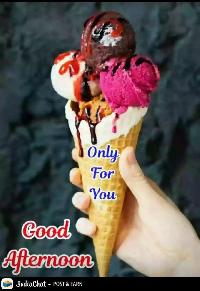 good afternoon images with ice cream