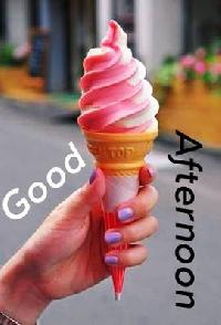 good afternoon images with ice cream