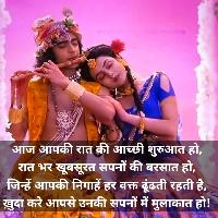 good night radha krishna images