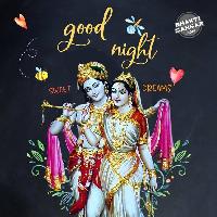 good night radha krishna images