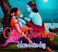 good night radha krishna romantic images