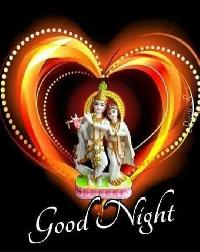 good night radha krishna romantic images