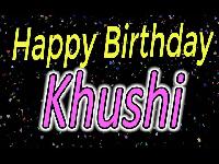 happy birthday khushi image