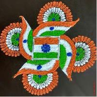 independence day rangoli images