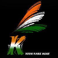 k letter tiranga image