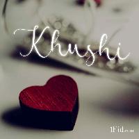 khushi name style image