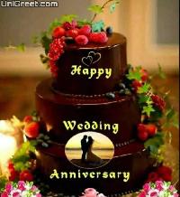 marriage anniversary cake images for whatsapp