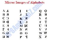 mirror image of alphabet a to z